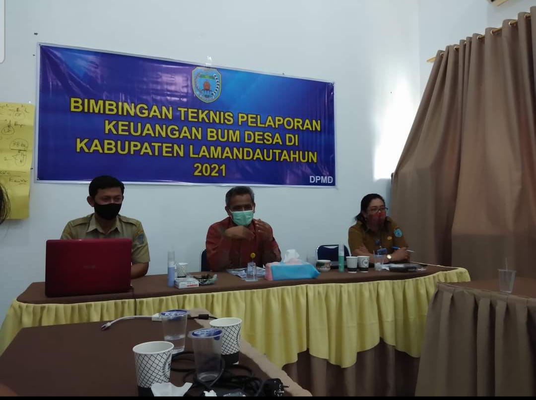 Bimbingan Teknis Pelaporan Keuangan Bum Desa di Kab. Lamandau Tahun 2021